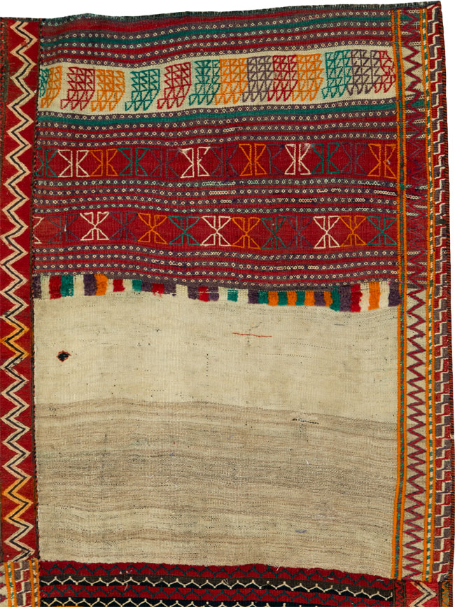 Vintage Persian Flatweave, No.25632 - Galerie Shabab