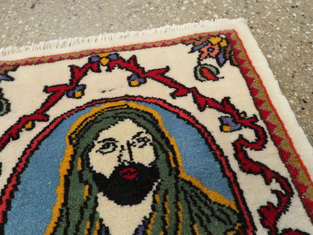 Vintage Tabriz Pictorial Rug, No.25636 - Galerie Shabab