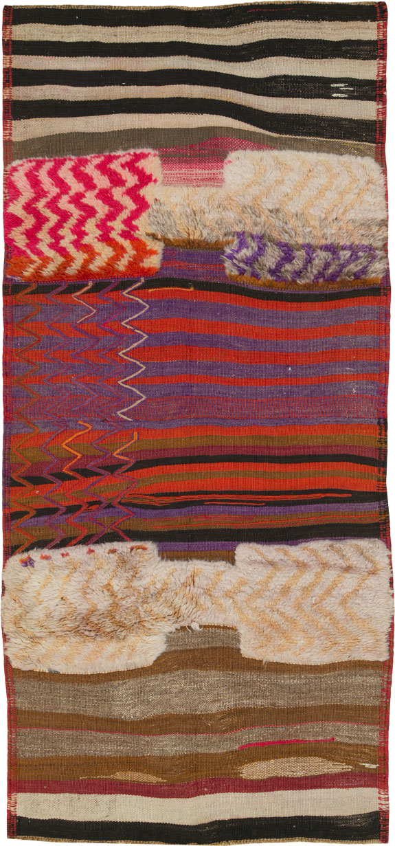 Vintage Persian Kilim, No.25638 - Galerie Shabab