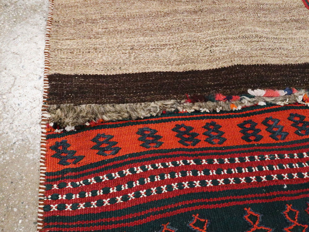Vintage Persian Chaharmahal Bakhtiari Tacheh Flatweave Kilim , No.25645 - Galerie Shabab