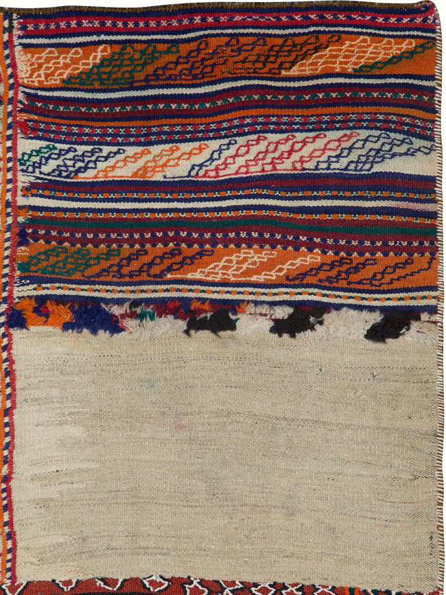 Vintage Persian Chaharmahal Bakhtiari Tacheh Flatweave Kilim , No.25645 - Galerie Shabab