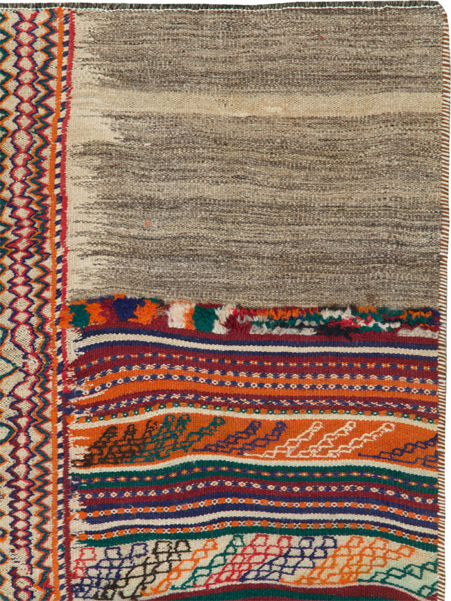 Vintage Persian Chaharmahal Bakhtiari Tacheh Flatweave Kilim , No.25648 - Galerie Shabab