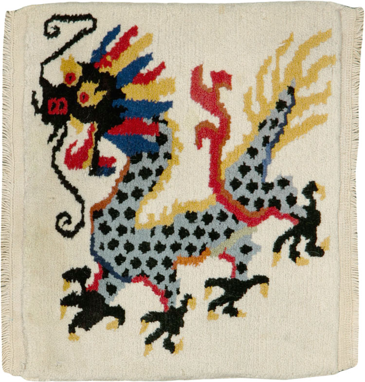 Vintage Chinese Dragon Art Deco Rug, No.25656 - Galerie Shabab