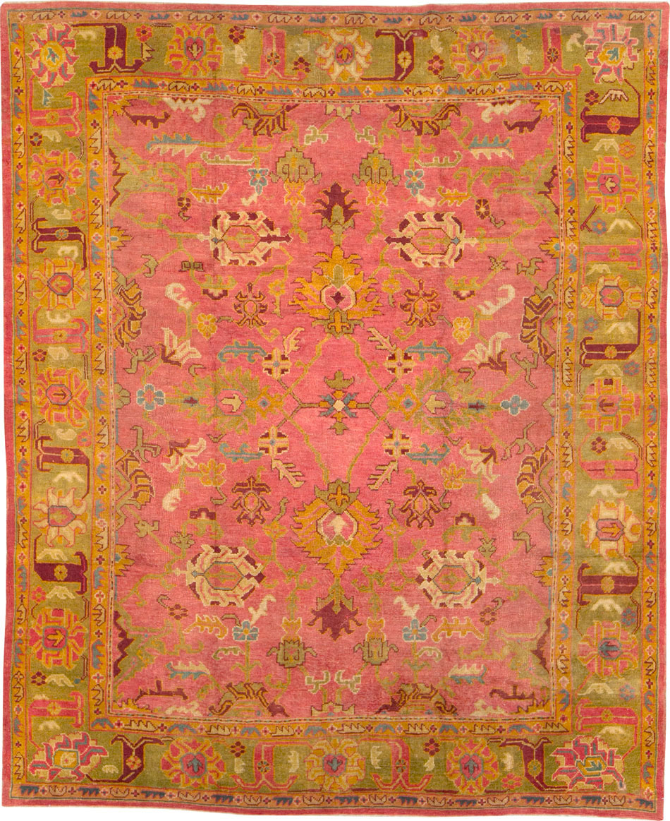 Antique Oushak Carpet, No.25658 - Galerie Shabab