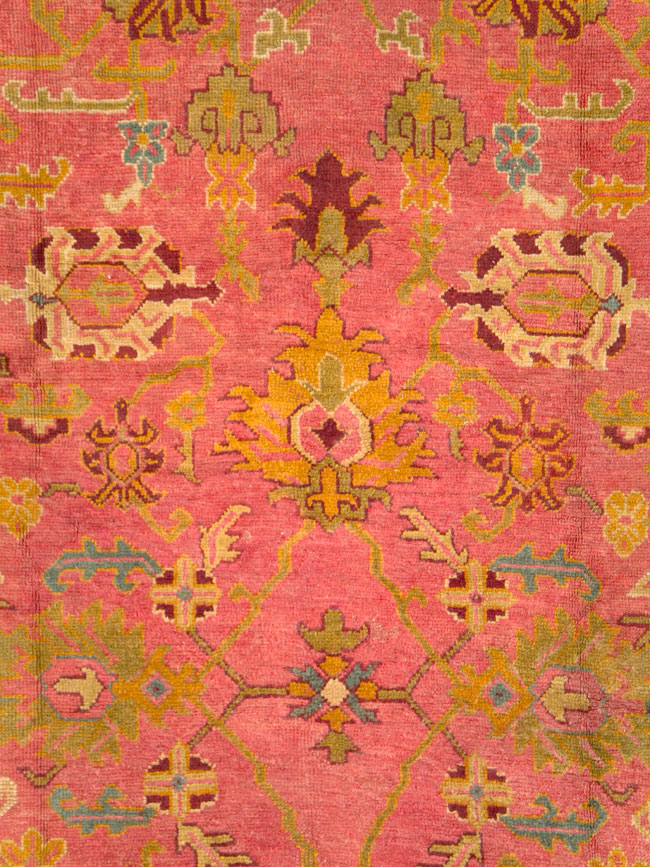 Antique Oushak Carpet, No.25658 - Galerie Shabab