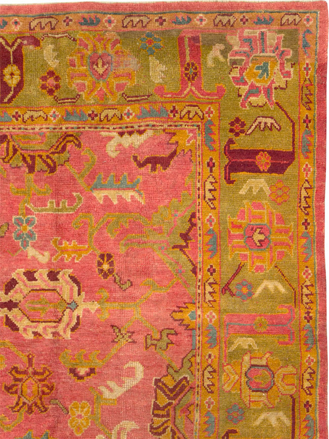 Antique Oushak Carpet, No.25658 - Galerie Shabab