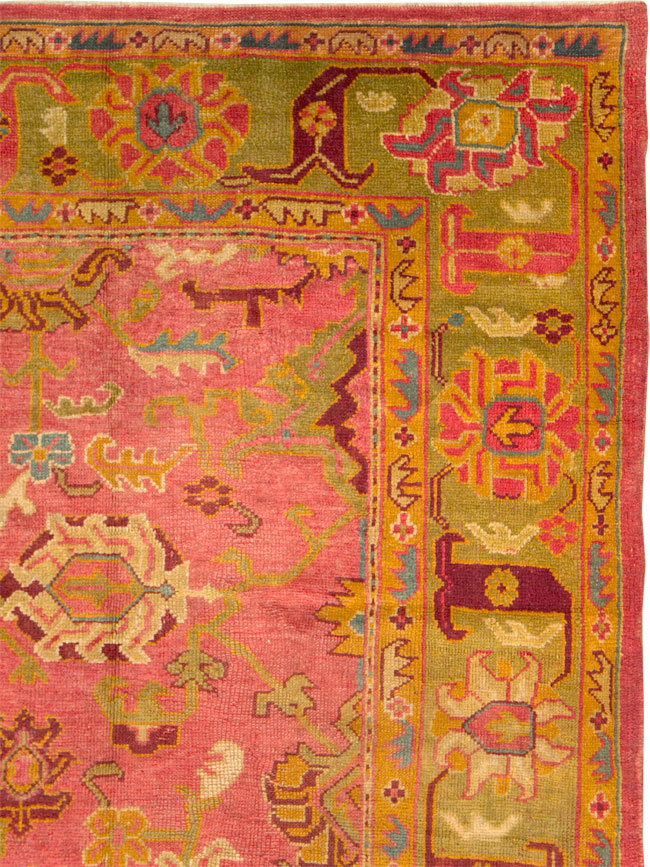 Antique Oushak Carpet, No.25658 - Galerie Shabab
