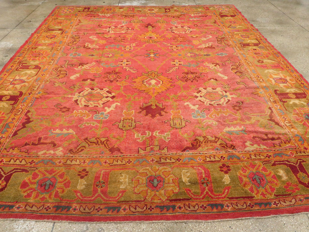 Antique Oushak Carpet, No.25658 - Galerie Shabab