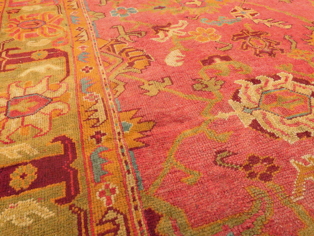 Antique Oushak Carpet, No.25658 - Galerie Shabab