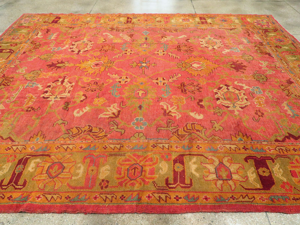 Antique Oushak Carpet, No.25658 - Galerie Shabab