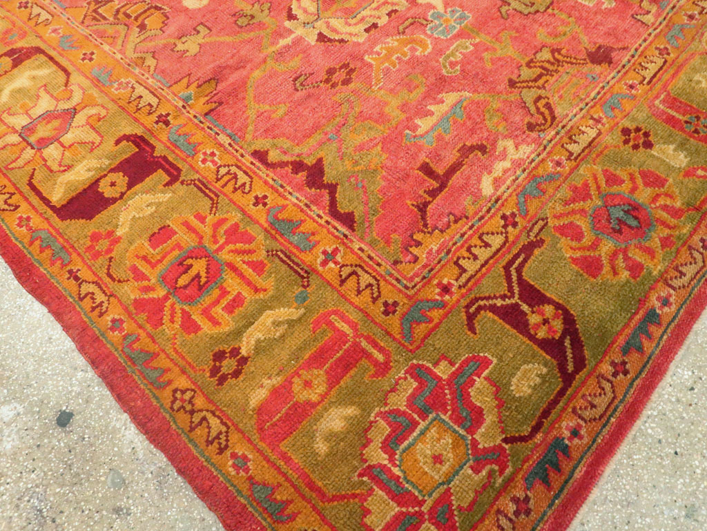 Antique Oushak Carpet, No.25658 - Galerie Shabab