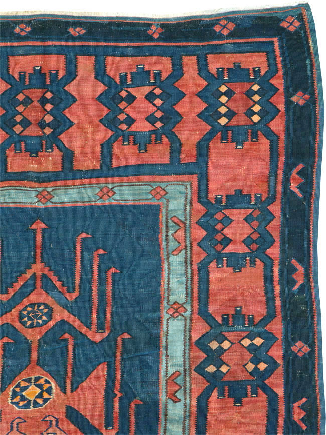 Antique Caucasian Avar Kilim Gallery Carpet, No.25659 - Galerie Shabab