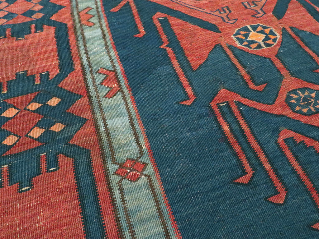 Antique Caucasian Avar Kilim Gallery Carpet, No.25659 - Galerie Shabab