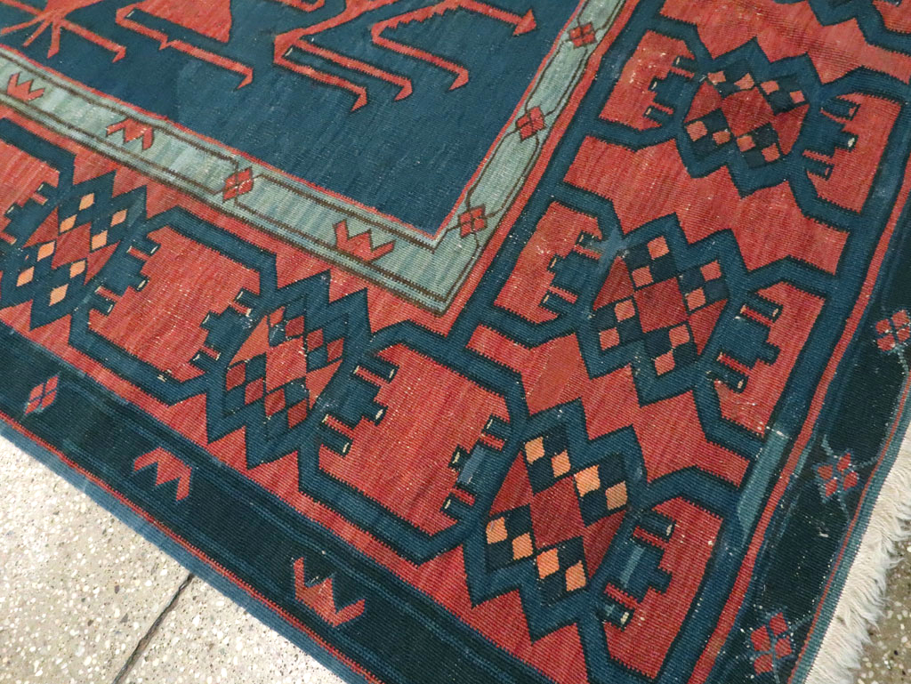 Antique Caucasian Avar Kilim Gallery Carpet, No.25659 - Galerie Shabab