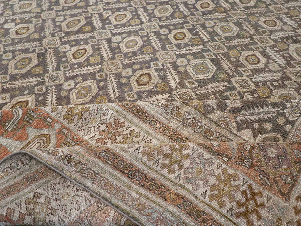 Antique Persian Bibikabad Large Square Carpet, No.25662 - Galerie Shabab