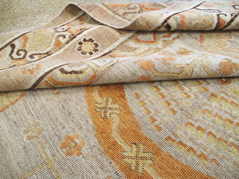 Antique East Turkestan Khotan Gallery Carpet, No.25677 - Galerie Shabab