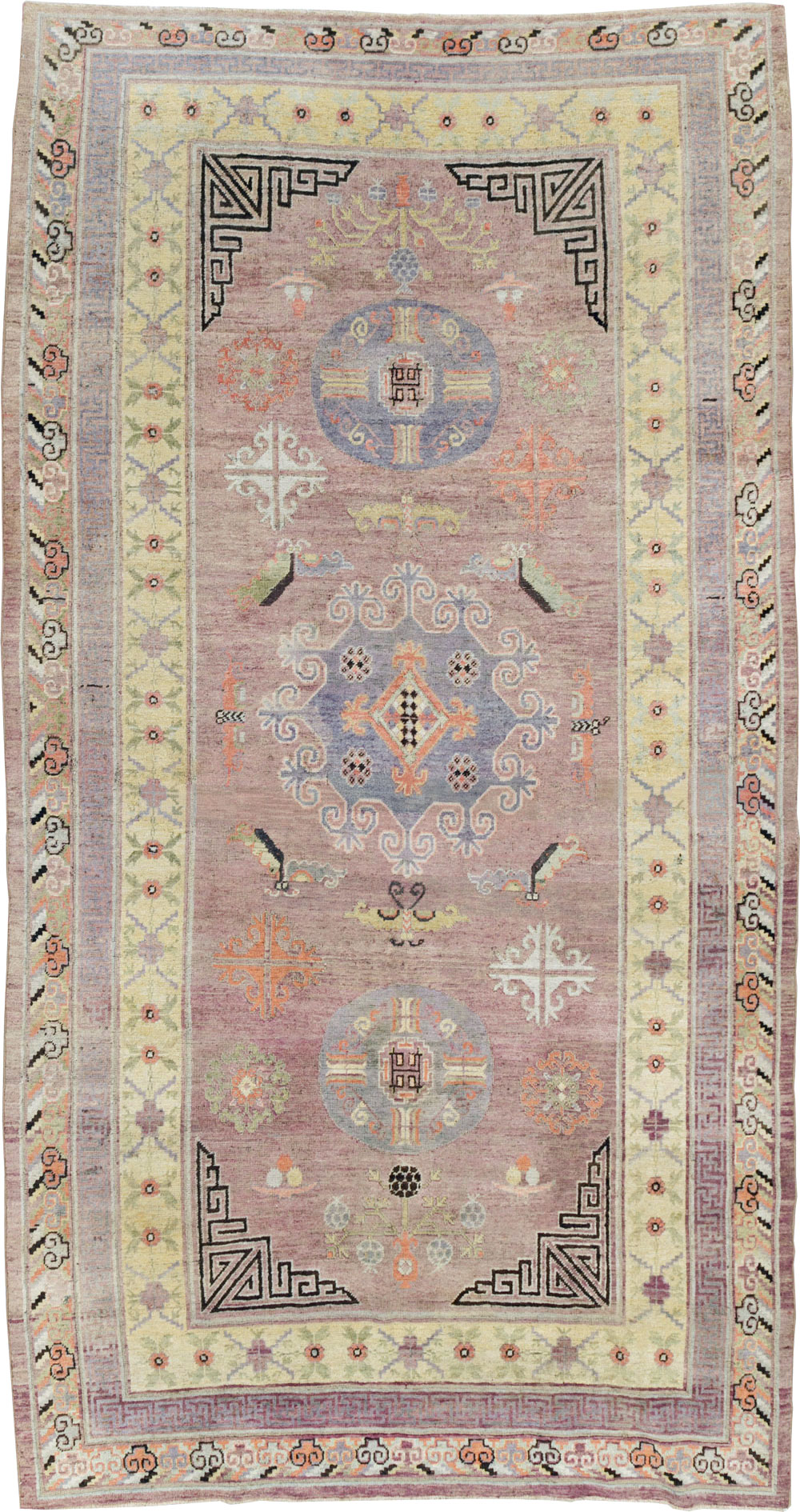 Antique East Turkestan Khotan Gallery Carpet, No.25678 - Galerie Shabab