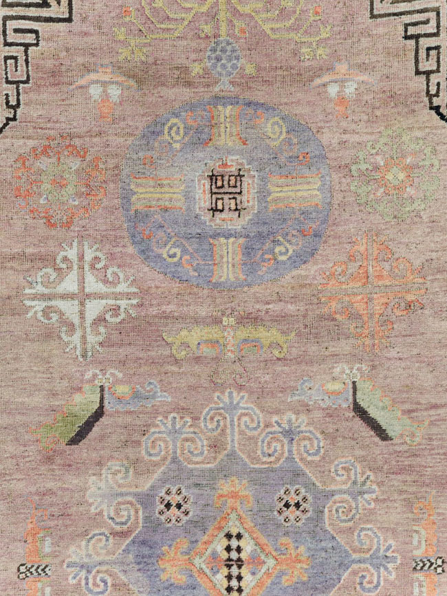 Antique East Turkestan Khotan Gallery Carpet, No.25678 - Galerie Shabab