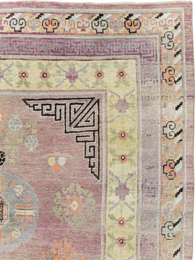 Antique East Turkestan Khotan Gallery Carpet, No.25678 - Galerie Shabab