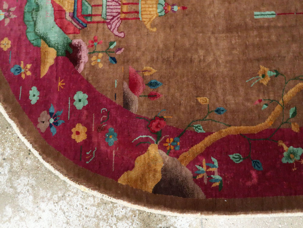 Antique Chinese Art Deco Carpet, No.25679 - Galerie Shabab