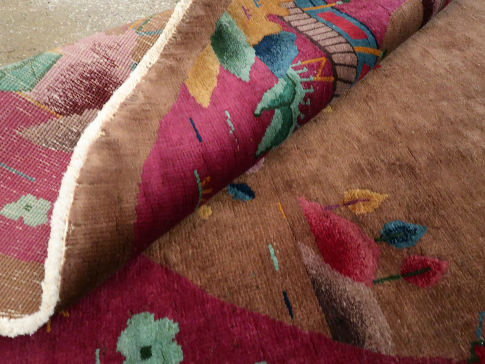 Antique Chinese Art Deco Carpet, No.25679 - Galerie Shabab