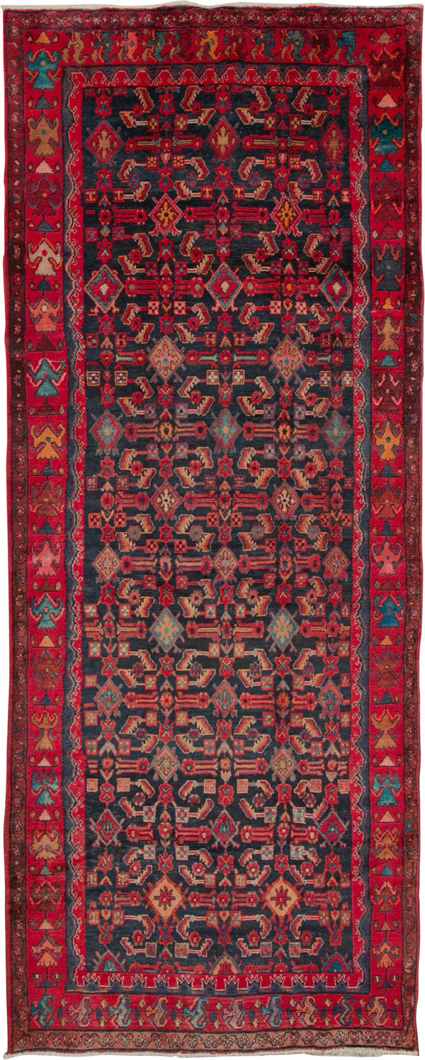 Vintage Persian Malayer Gallery Rug, No.25683 - Galerie Shabab
