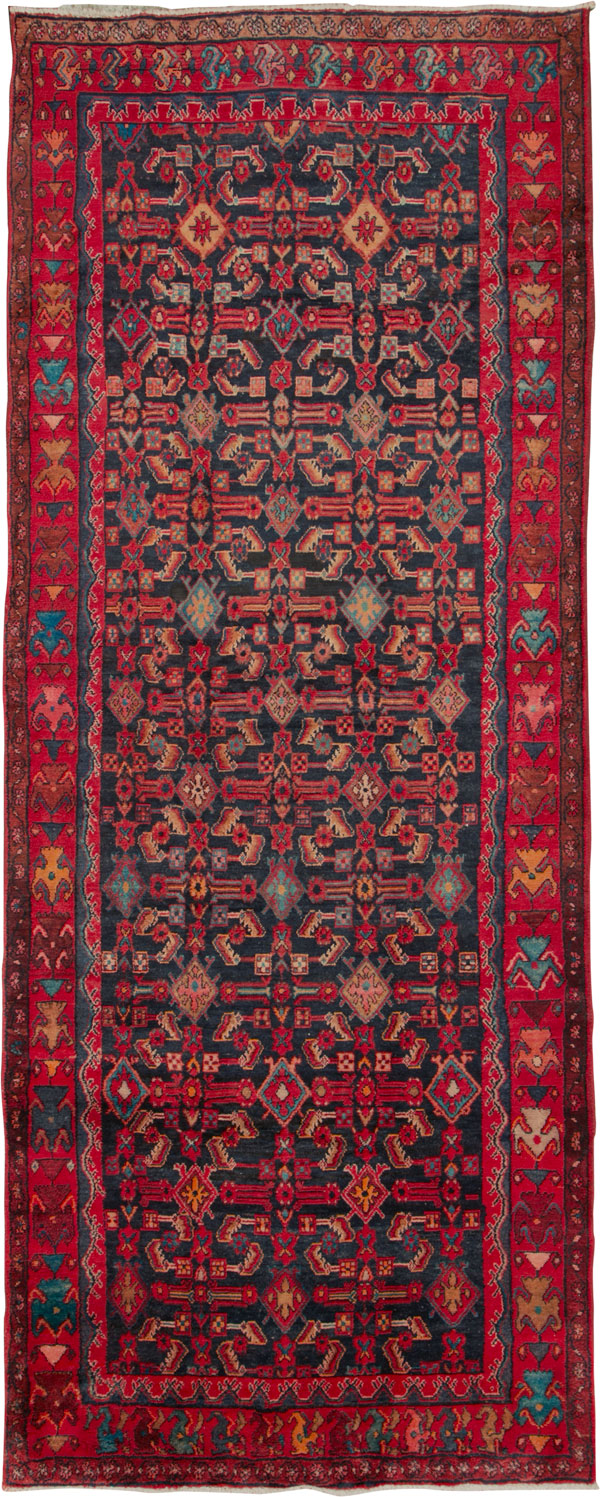 Vintage Persian Malayer Gallery Rug, No.25683 - Galerie Shabab