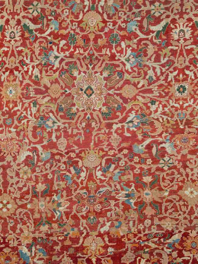 Antique Persian Mahal Carpet, No.25685 - Galerie Shabab