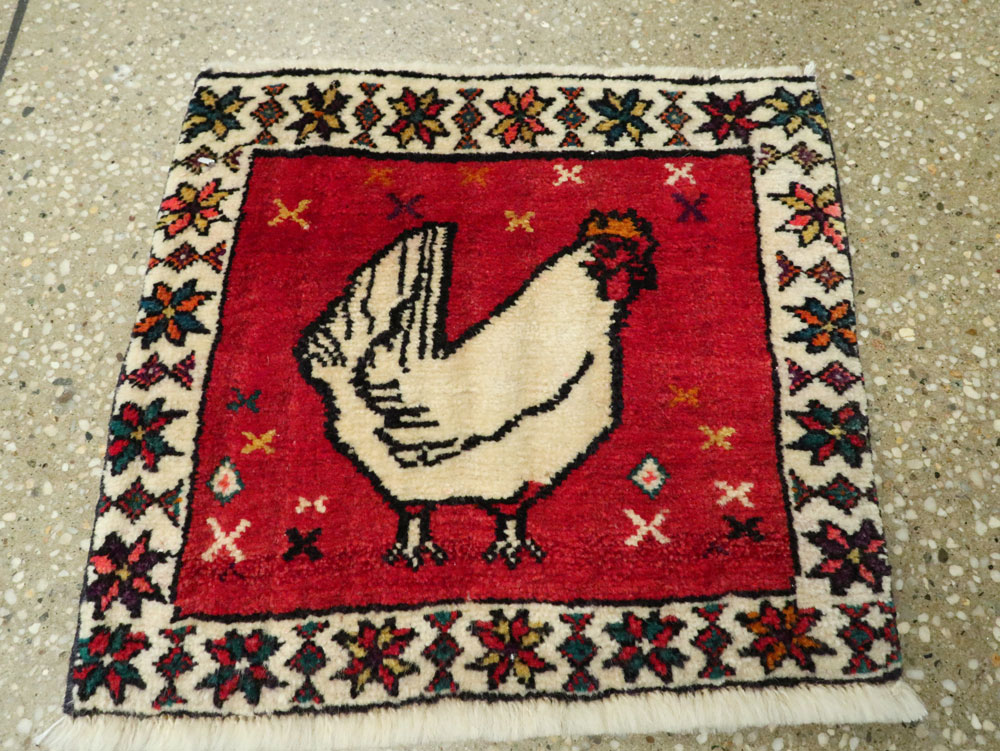 Vintage Persian Kurdish Rug, No.25687 - Galerie Shabab