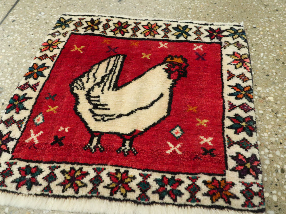 Vintage Persian Kurdish Rug, No.25687 - Galerie Shabab