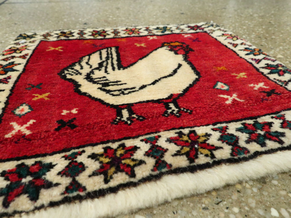 Vintage Persian Kurdish Rug, No.25687 - Galerie Shabab