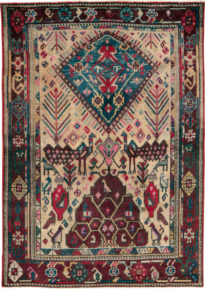Vintage Persian Afshar Rug, No.25688 - Galerie Shabab