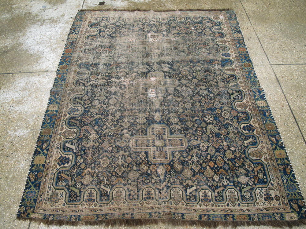 Antique Persian Afshar Rug, No.25690 - Galerie Shabab
