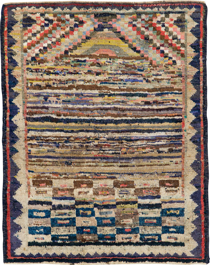 Vintage Persian Gabbeh Rug, No.25692 - Galerie Shabab