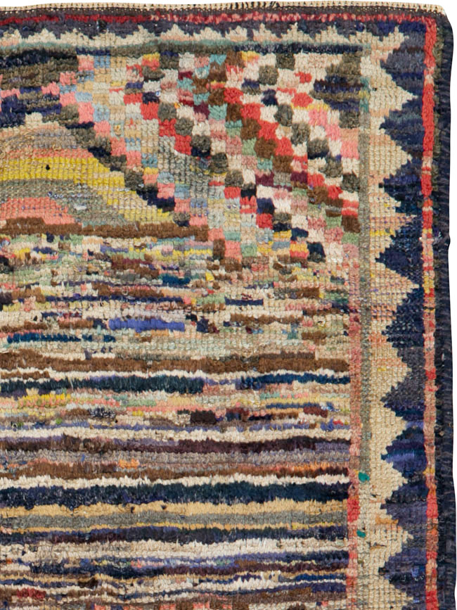 Vintage Persian Gabbeh Rug, No.25692 - Galerie Shabab