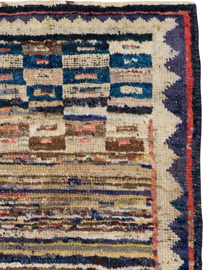 Vintage Persian Gabbeh Rug, No.25692 - Galerie Shabab