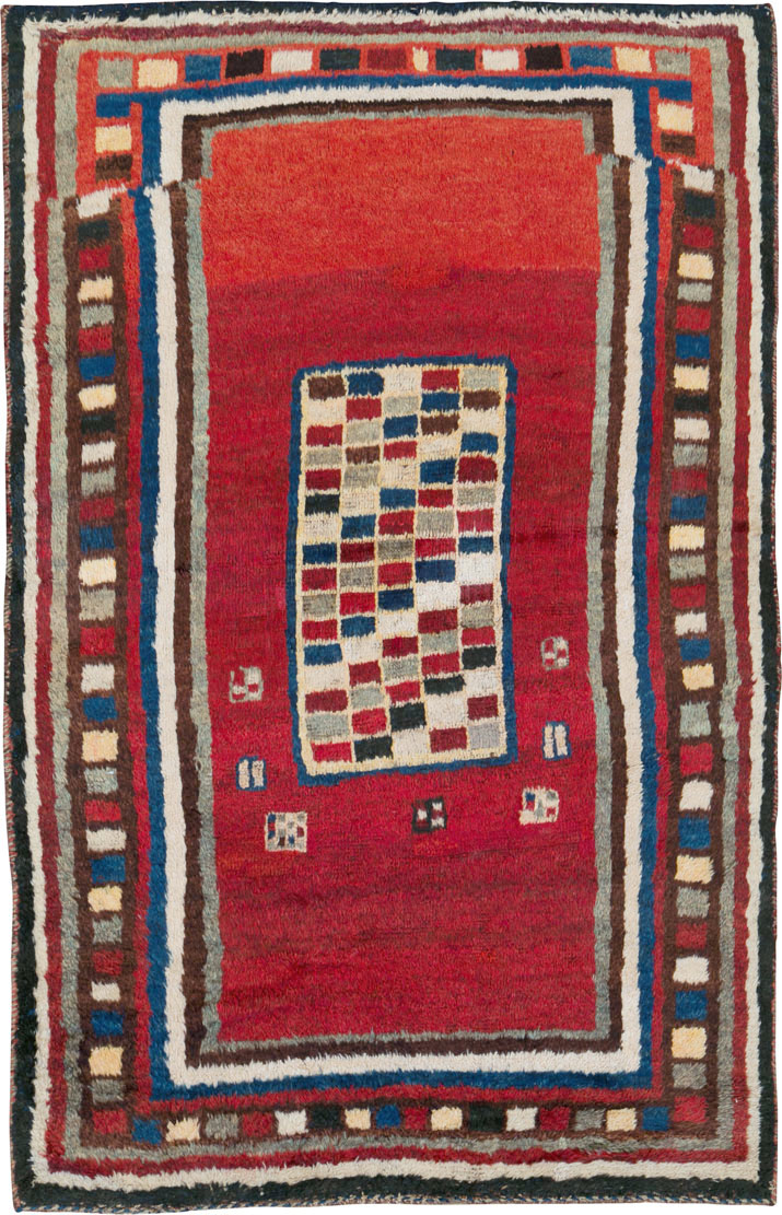 Vintage Persian Gabbeh Rug, No.25694 - Galerie Shabab