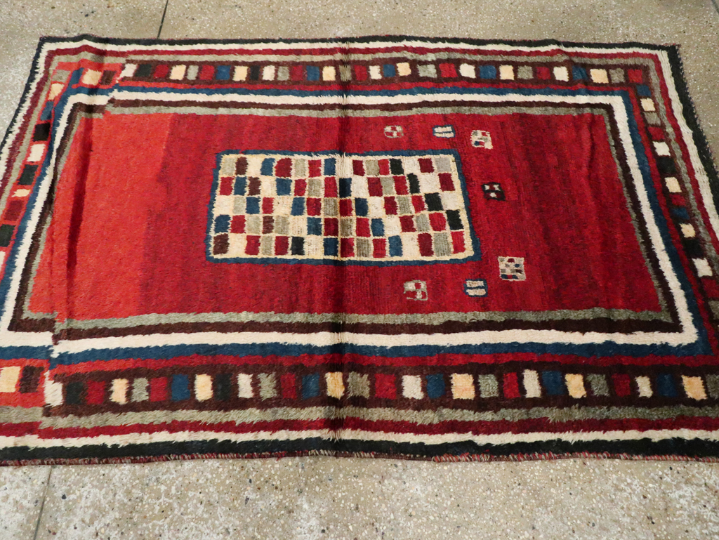 Vintage Persian Gabbeh Rug, No.25694 - Galerie Shabab