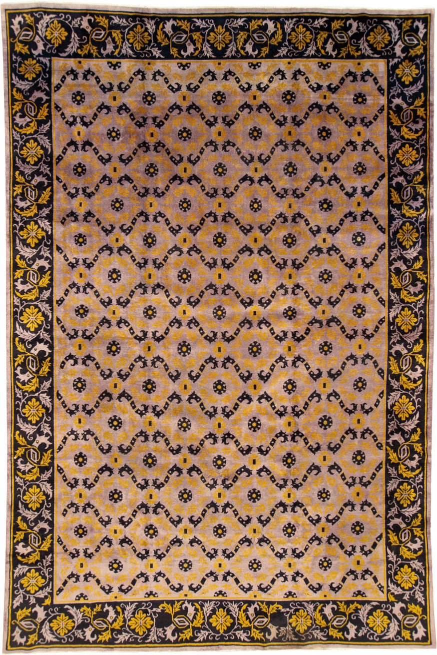 Vintage Chinese Art Deco Carpet, No.25716 - Galerie Shabab