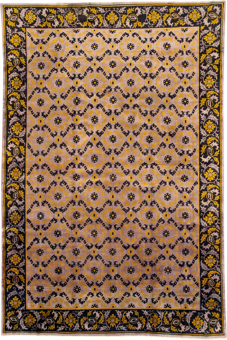 Vintage Chinese Art Deco Carpet, No.25716 - Galerie Shabab