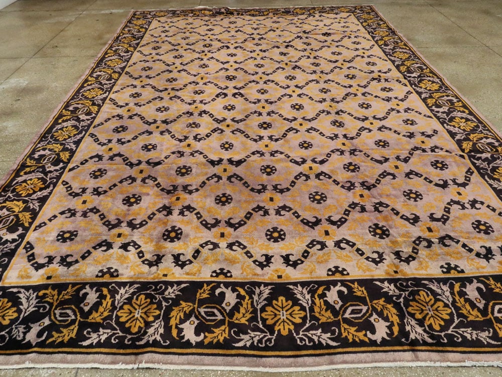 Vintage Chinese Art Deco Carpet, No.25716 - Galerie Shabab