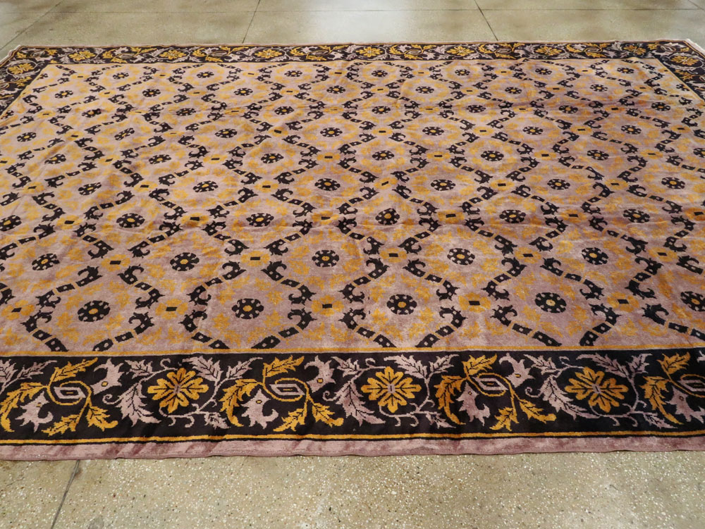 Vintage Chinese Art Deco Carpet, No.25716 - Galerie Shabab