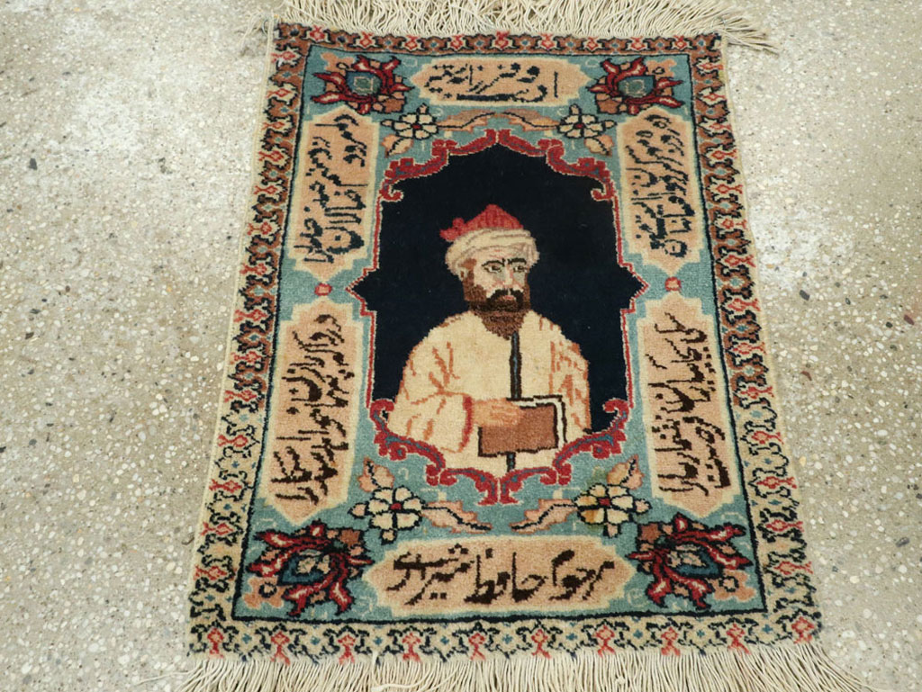 Vintage Persian Tabriz Pictorial Rug (Pair: 2 of 2), No.25725 - Galerie Shabab