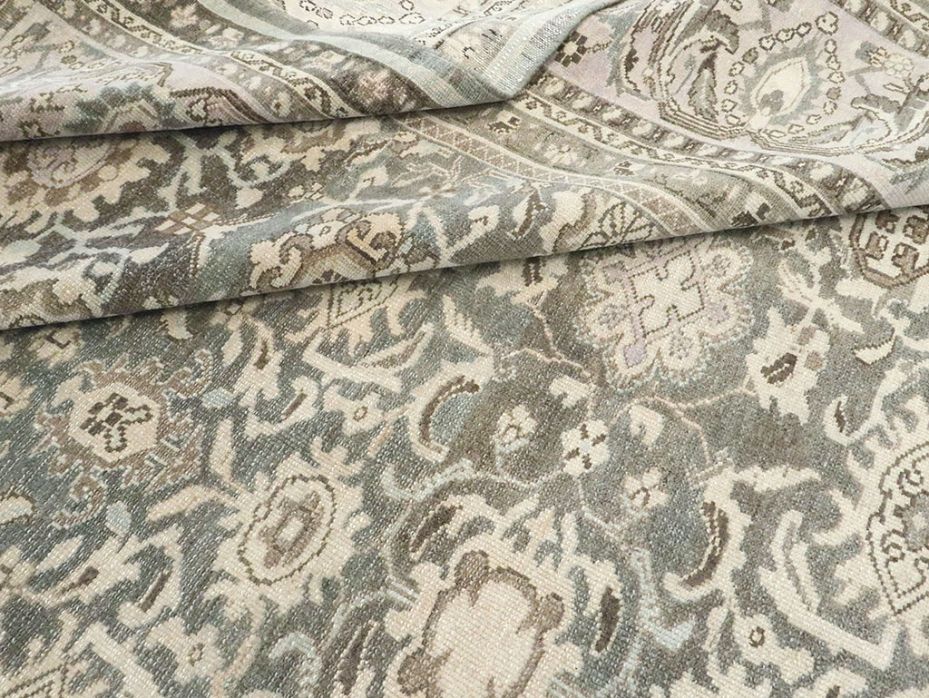 Vintage Persian Malayer Room Size Carpet, No.25731 - Galerie Shabab