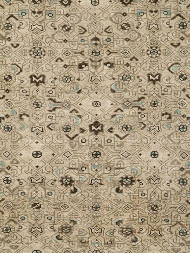 Vintage Persian Malayer Wide Gallery Runner, No.25739 - Galerie Shabab