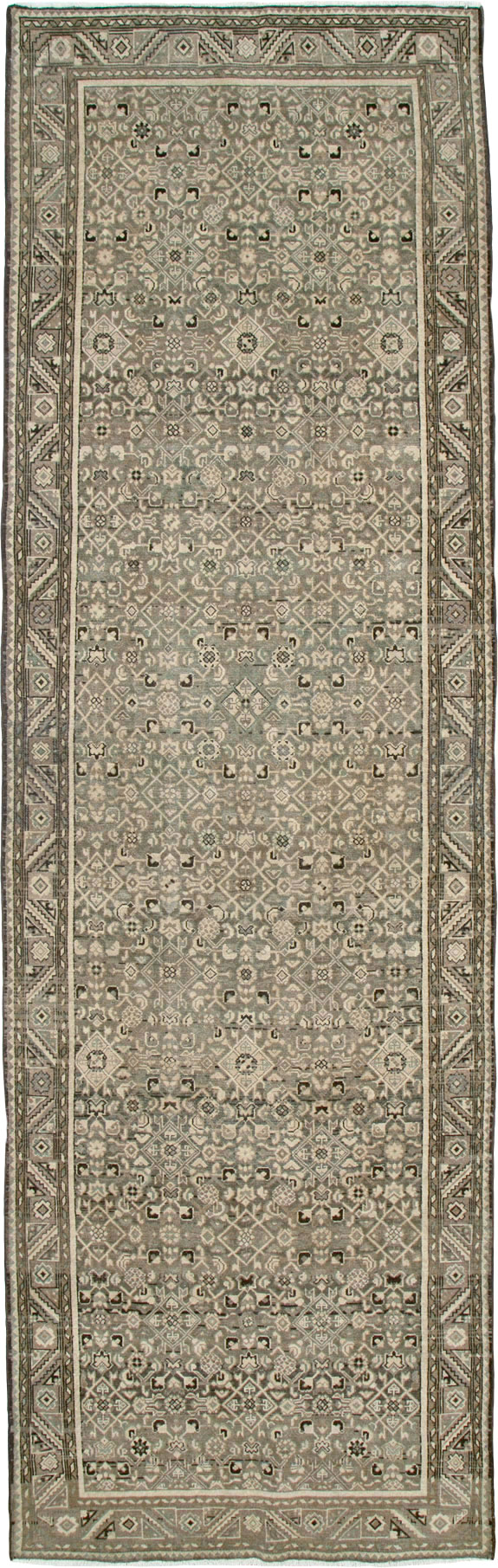 Vintage Persian Malayer Gallery Carpet, No.25760 - Galerie Shabab