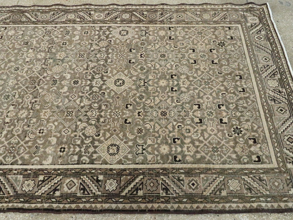 Vintage Persian Malayer Gallery Carpet, No.25760 - Galerie Shabab