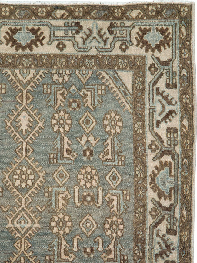 Vintage Persian Malayer Throw Rug, No.25762 - Galerie Shabab