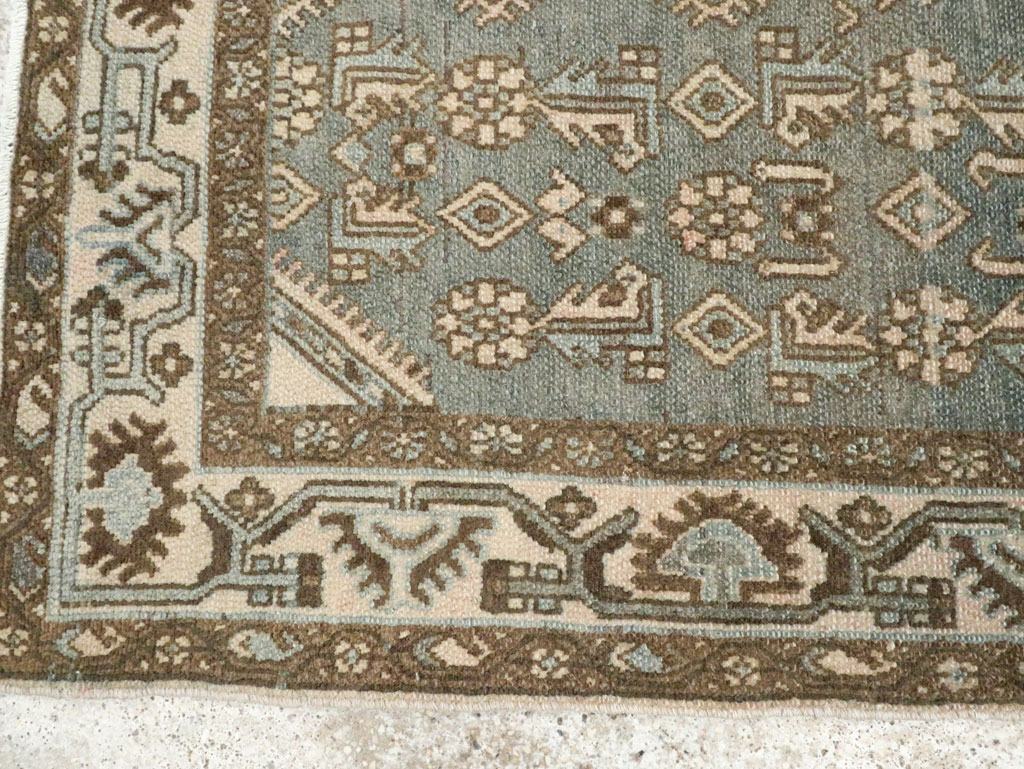 Vintage Persian Malayer Throw Rug, No.25762 - Galerie Shabab