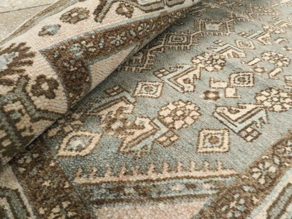 Vintage Persian Malayer Throw Rug, No.25762 - Galerie Shabab